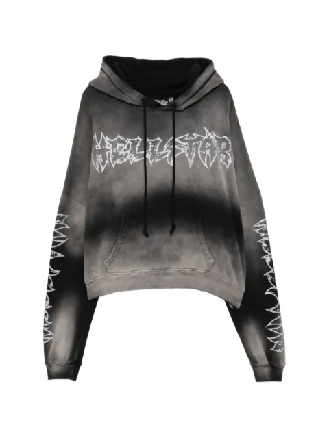 HELLSTAR graphic hooded sweatshirt Grey HSSS26HO6
