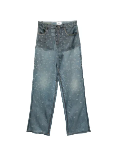 Haikure patterned bonnie denim Blue HEW03330OR002PR001