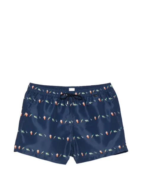 Paul Smith drawstring patterned swim shorts Blue M1A239BU41735