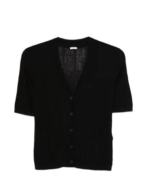JOSEPH Sens crinkle ribbed cardigan Black JF009831
