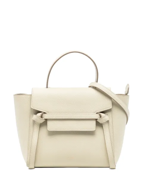Celine Pre-Owned 2018 Nano Grained Calfskin Belt Bag satchel Neutrals PGE8ER5IKZ2RBU2J