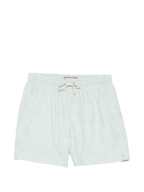 Canali patterned swim shorts Green 93024UA00102