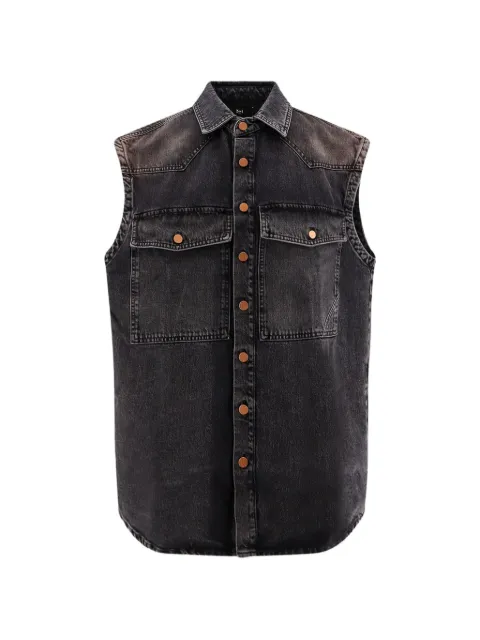 3x1 flap-pocket sleeveless shirt Grey 31WT3I64DR1082NORTHERNLIGHTS