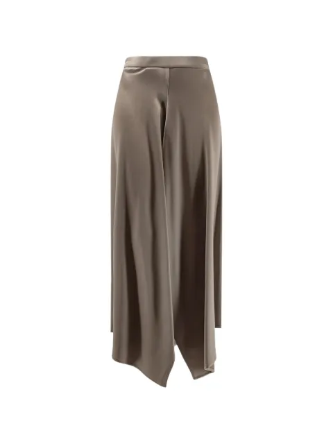 Alysi asymmetrical-hem maxi skirt Brown 116023P6221TAUPE