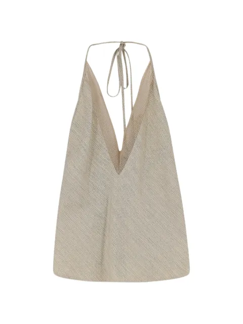 Alysi V-neck top Gold 116201P6057BURRO