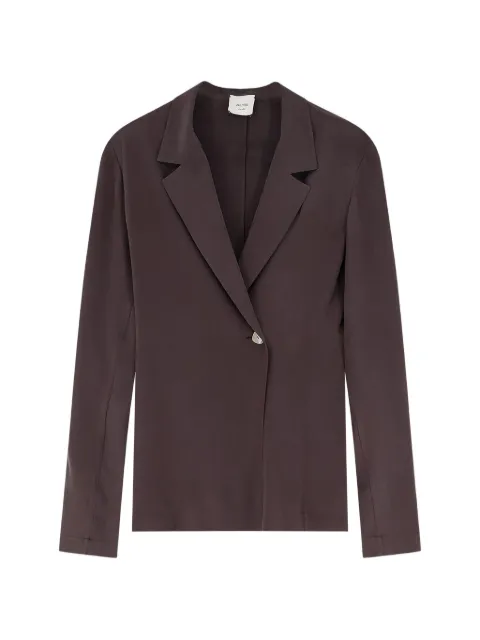 Alysi single-button lapel blazer Brown 116828P6209CHOCO