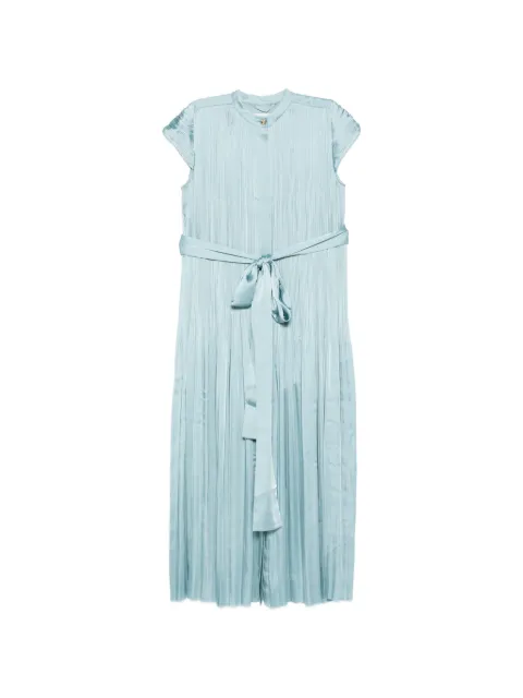 JOSEPH Phare pleated belted dress Blue JF009746