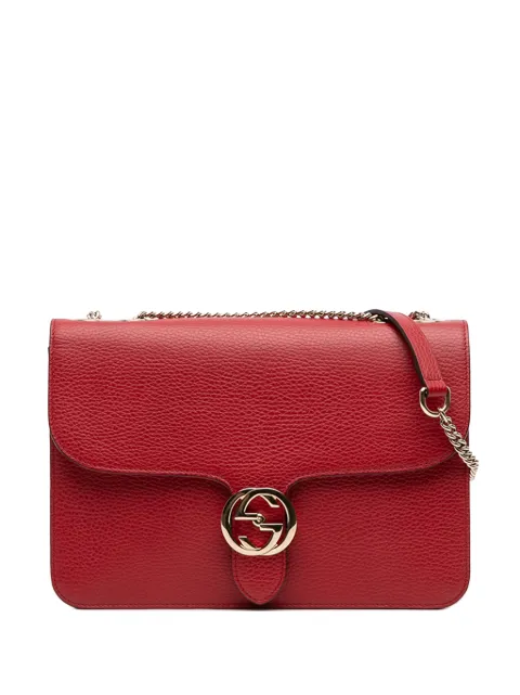Gucci Pre-Owned 2016-2025 Medium Dollar Calfskin Interlocking G crossbody bag Red PJSK1825PTV202HF