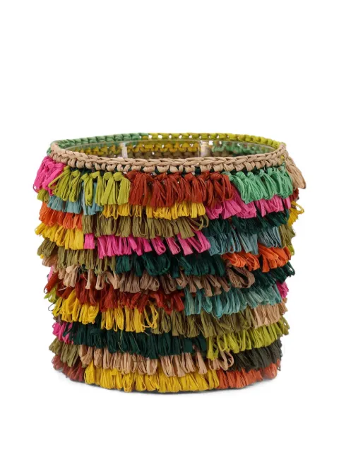 IBELIV medium raffia-covering scented candle (290g) Green TROPICALJOURNEYMEDIUM