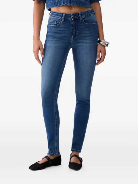LIU JO appliquéd skinny jeans Blue UA6013D0305
