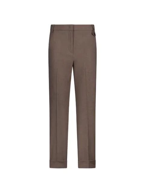 LIU JO straight-leg mélange fabric trousers Brown CA6367T577A
