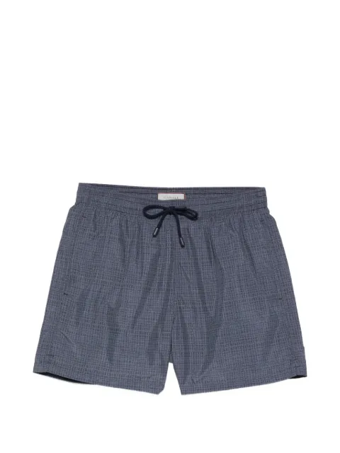 Canali drawstring patterned swim shorts Blue 93024UA00102