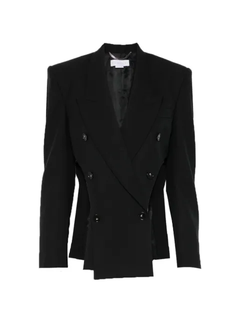Stella McCartney double-breasted cut-out blazer Black 650189SSA36