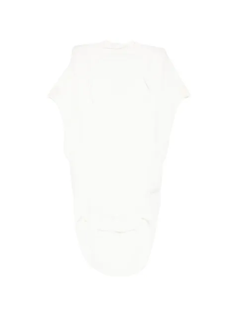 Julius Seamed V-neck vest White 937CUM24OFF