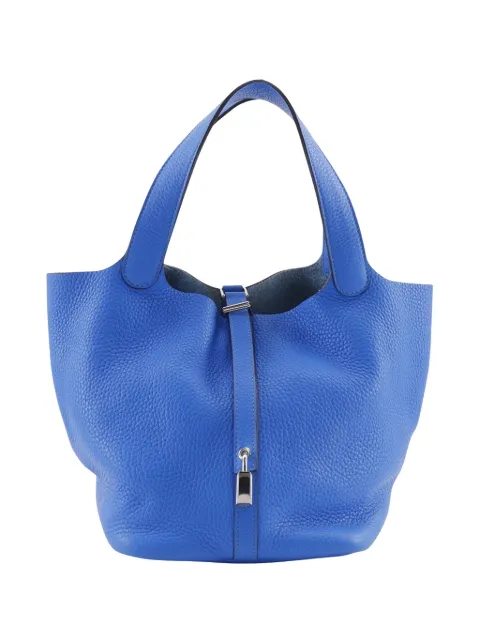 Hermès Pre-Owned 2016 Clemence Picotin Lock 22 handbag Blue AKTDX8HRPQ2IUIZW