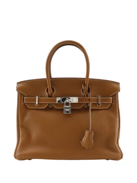 Hermès Pre-Owned 2008 Togo Birkin Retourne 30 handbag Brown VWHS8G8H46YLRKUM