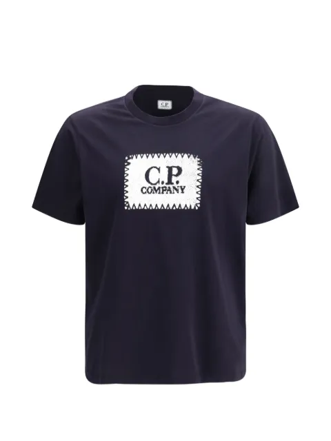 C.P. Company jersey 30/1 short-sleeve logo label T-shirt Blue RCCMTS723A005100W888