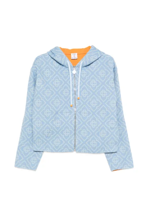 Casablanca monogram hooded jacket Blue WSP26JK45901