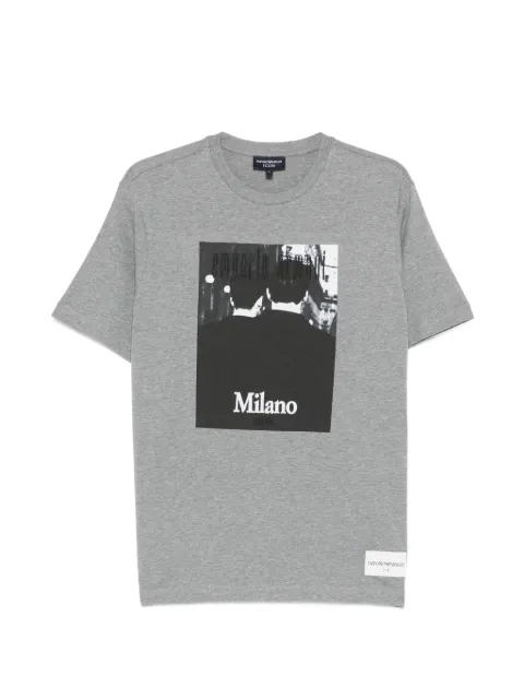 Emporio Armani graphic-print T-shirt Grey EM004671AF23759