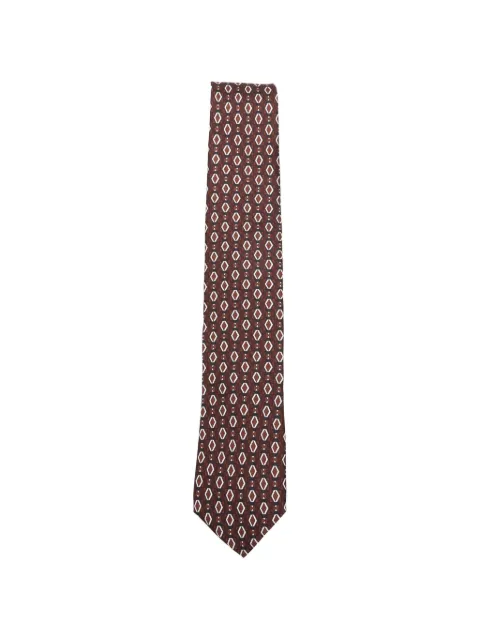 Lardini geometric-pattern tie Brown PACRC7PA66130