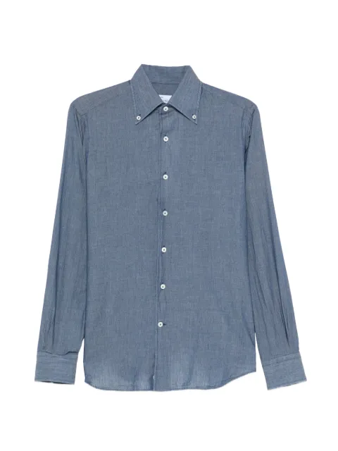 Alessandro Gherardi buttoned cotton shirt Blue DOUBLEBD76A1