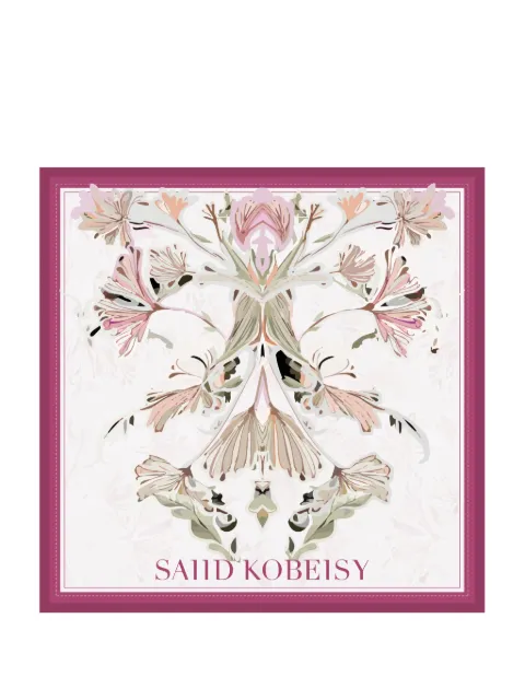 Saiid Kobeisy medium floral scarf White ACSCYR26SCM