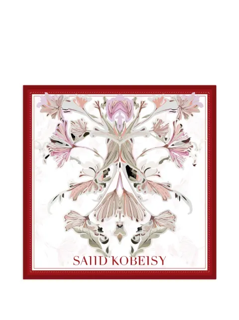 Saiid Kobeisy floral large scarf White ACSCYR26SCL