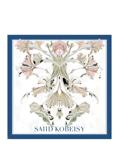 Saiid Kobeisy floral large scarf White ACSCYR26SCL
