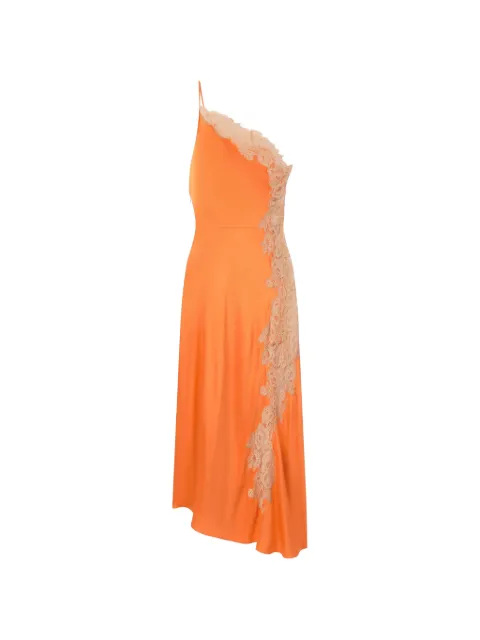 A.L.C. Lou one-shoulder asymmetric midi dress Orange 6DRES02927