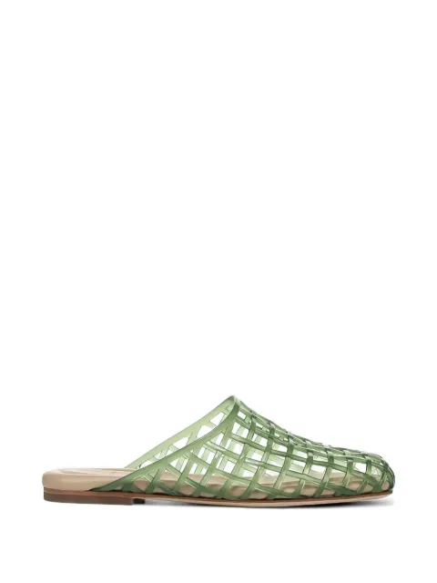 Vince Barcelona flat mules White J4972S1