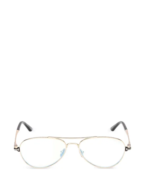 TOM FORD Eyewear pilot-frame glasses Gold FT6128B