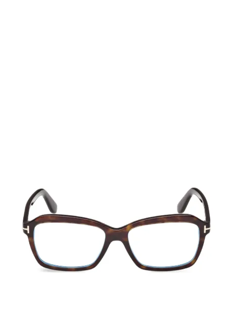 TOM FORD Eyewear rectangle-frame glasses Brown FT6129B