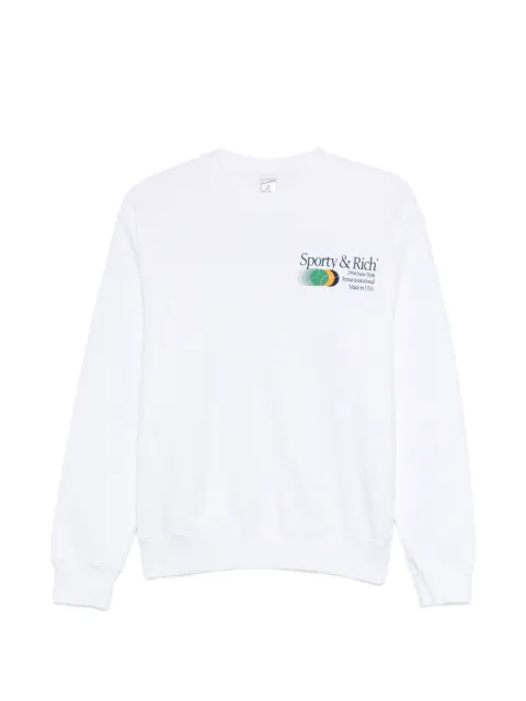 Sporty & Rich Invitational cew-neck sweatshirt White ST07161174WH012