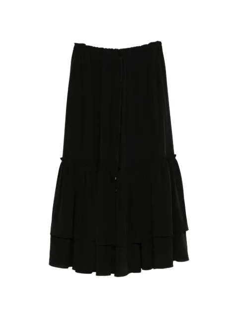 Chloé tiered ruffled maxi skirt Black CH26UJU70005