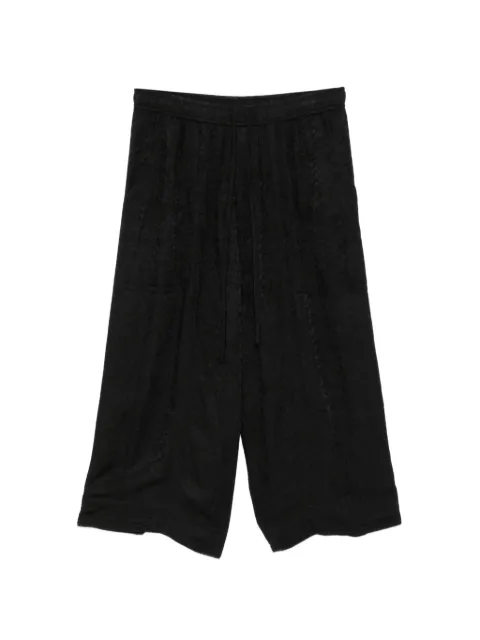 Julius croped baggy trousers Black 937PAM13