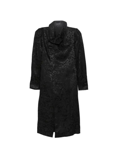 Julius Covered Neck Coat Black 937COM1