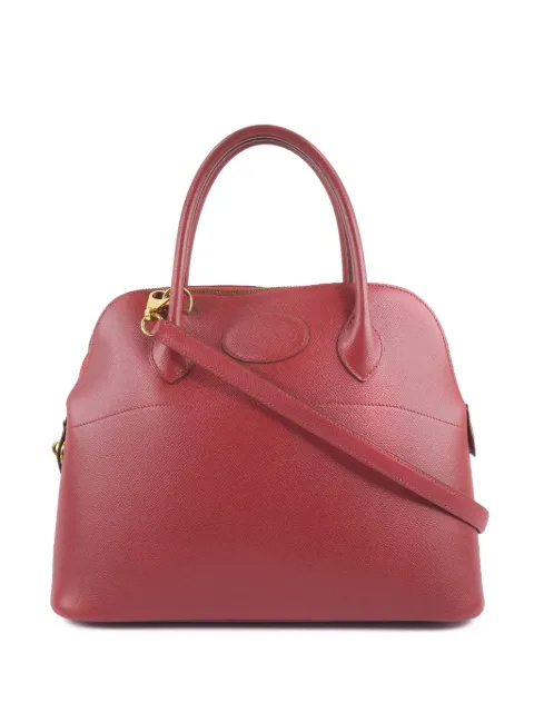 Hermès Pre-Owned 1995 Courchevel Bolide 31 satchel Red F1YN7L8MS03RGFH8