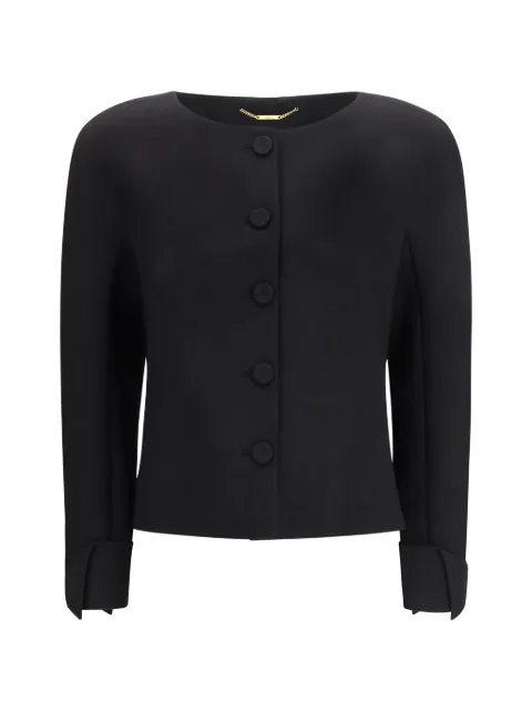 Chloé collarless fitted jacket Black CH26UVE04061