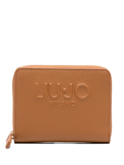 LIU JO logo zip wallet Brown AA6156ES029