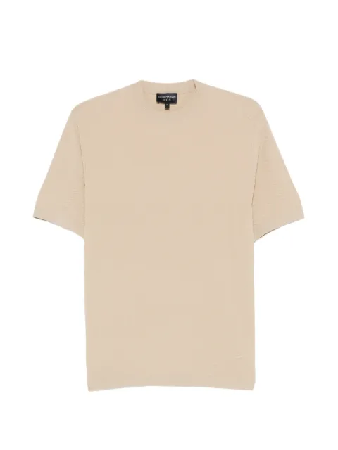 Emporio Armani textured short-sleeve T-shirt Neutrals EM004671AF23759