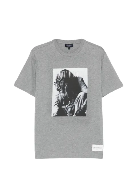 Emporio Armani graphic-print T-shirt Grey EM004671AF23759