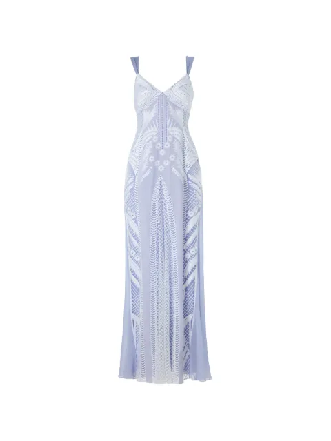 Temperley London Giselle embroidered maxi dress Purple 26UELL55020