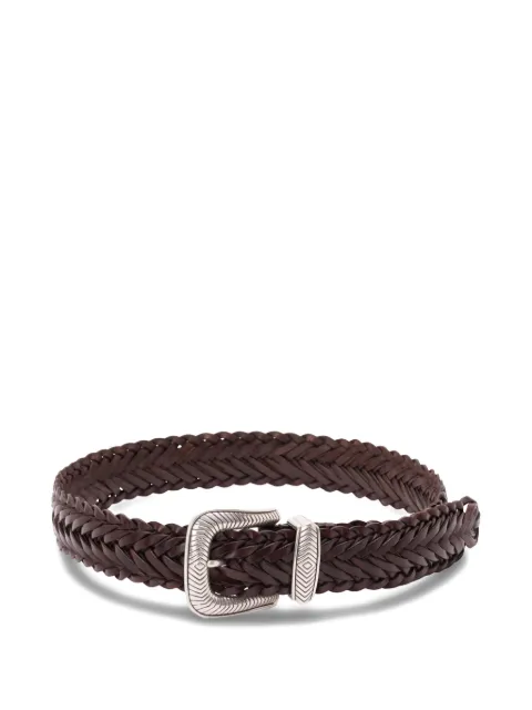 Kate Cate braided leather belt Brown BLTKC061BR