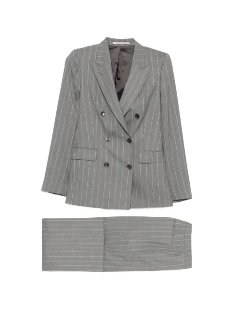 Tagliatore pinstripe double-breasted suit Grey TPARIGI10520101