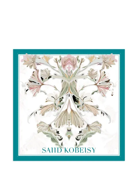 Saiid Kobeisy medium floral scarf White ACSCYR26SCM