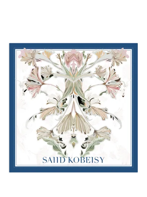 Saiid Kobeisy medium floral scarf White ACSCYR26SCM