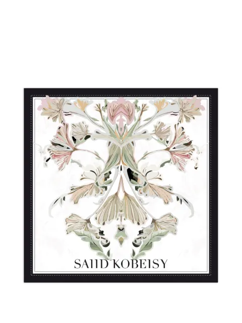 Saiid Kobeisy floral large scarf White ACSCYR26SCL