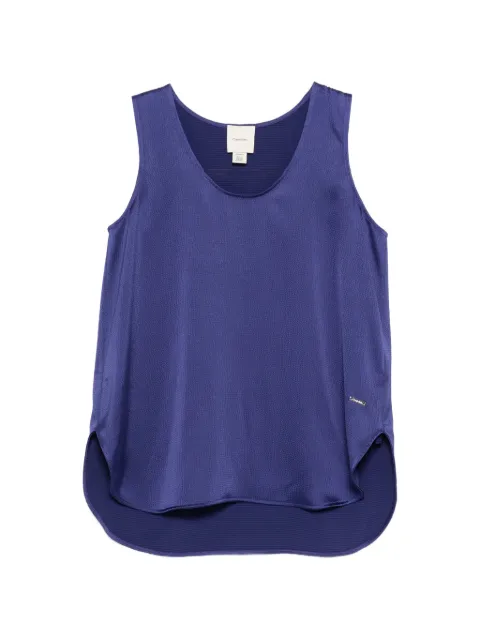 Calvin Klein logo-appliqué blouse Blue LV044F128G4TX