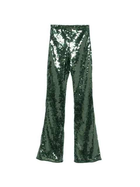 Oséree Marilyn sequin trousers Green MPS261