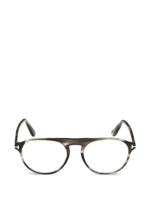 TOM FORD Eyewear round-frame glasses Grey FT6118B